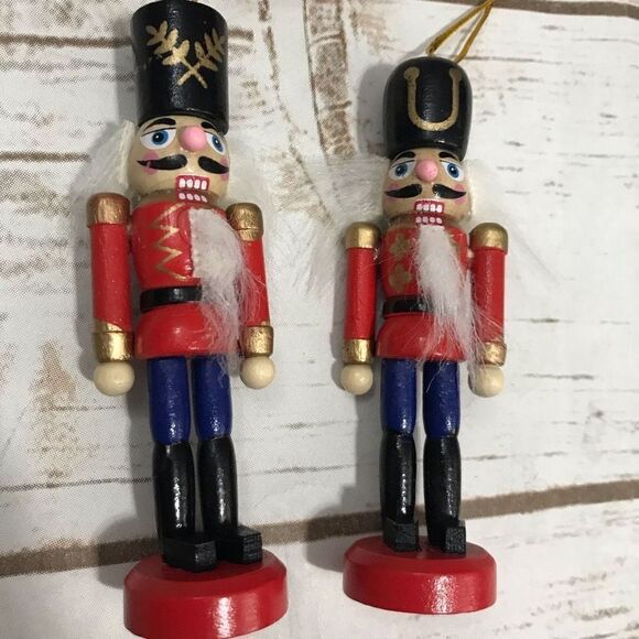 Nutcracker Ornament Christmas Tree Holiday‎ Set of 2 - Picture 2 of 7